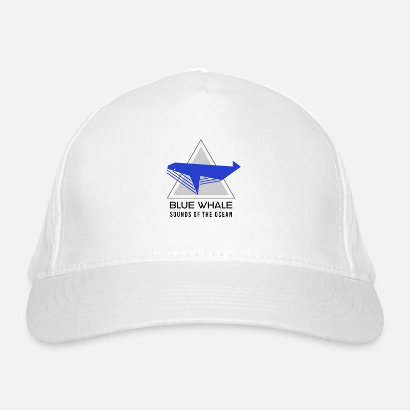 Blauwal -Klang des Ozeans Bio-Baseballkappe