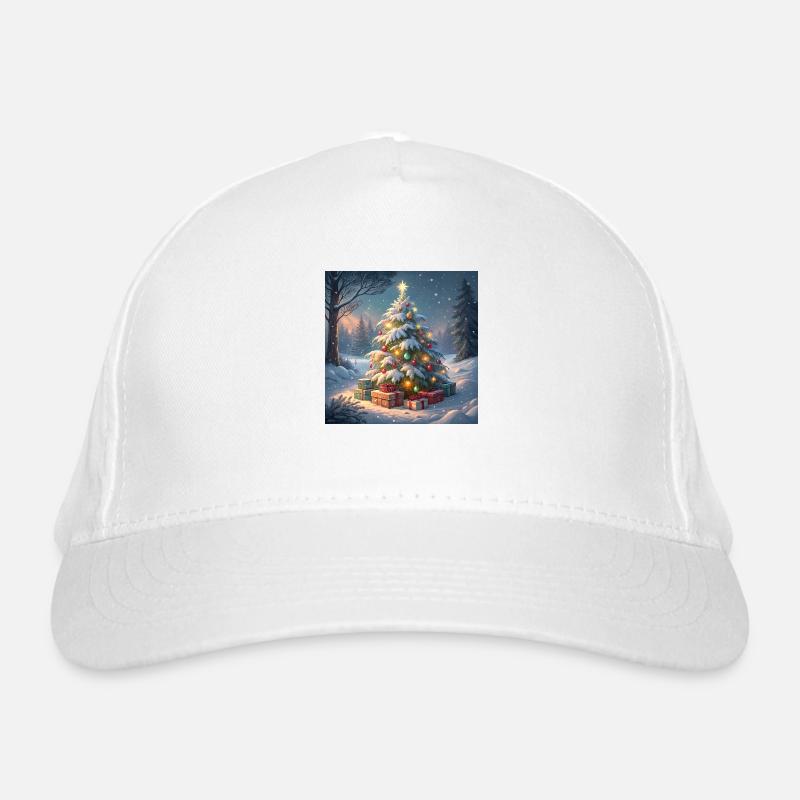 Arbre de Noël - Casquette classique bio - blanc