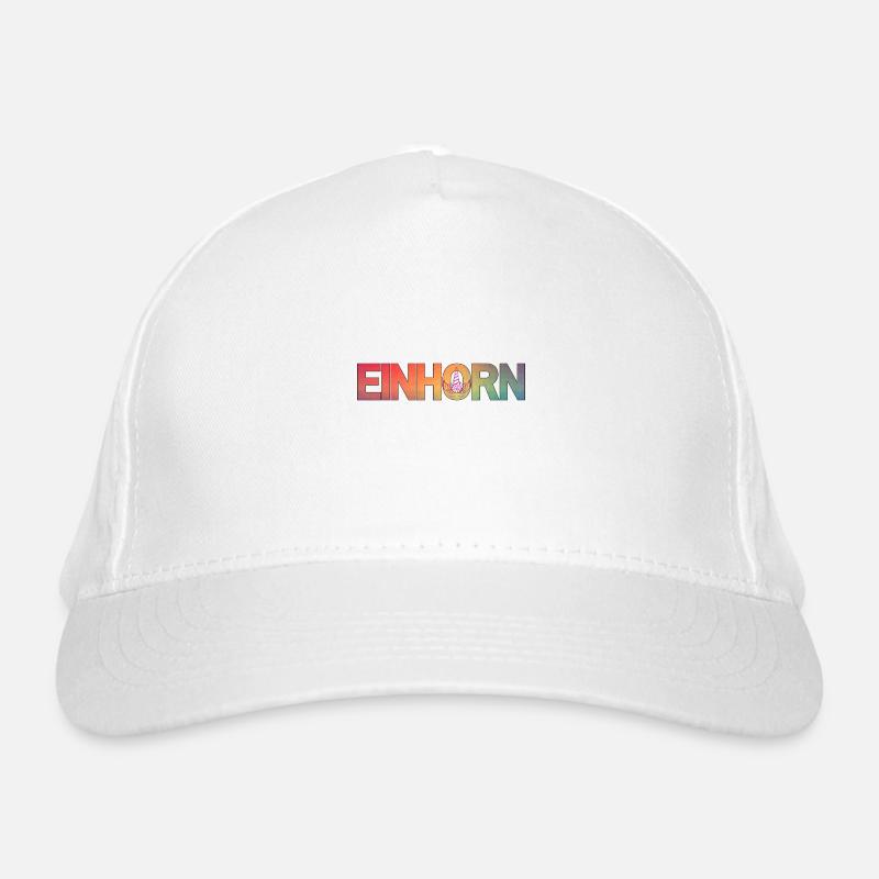 Regenbogen-Einhorn-Magie Bio-Baseballkappe