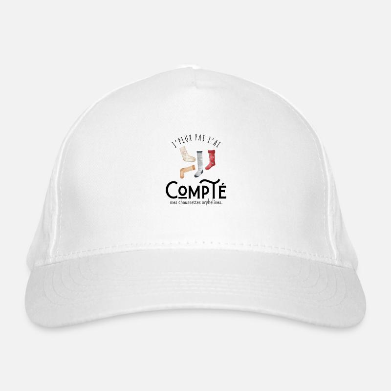 J’peux pas j’ai compté mes chaussettes orphelines Casquette classique bio