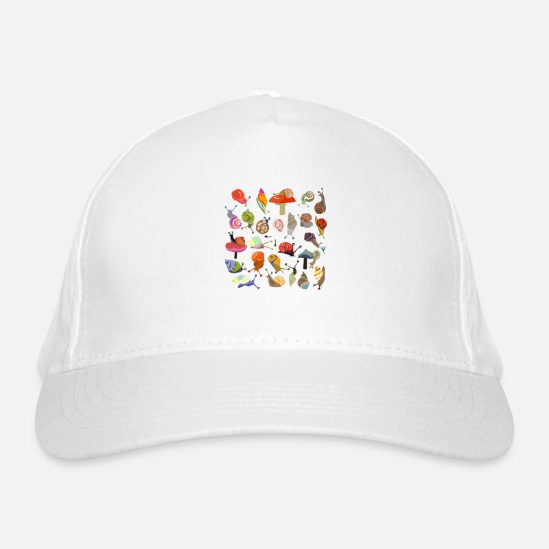 Snail Bouquet transparent Organic Baseball Cap