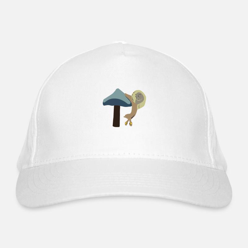 Snail upside down Organic Baseball Cap