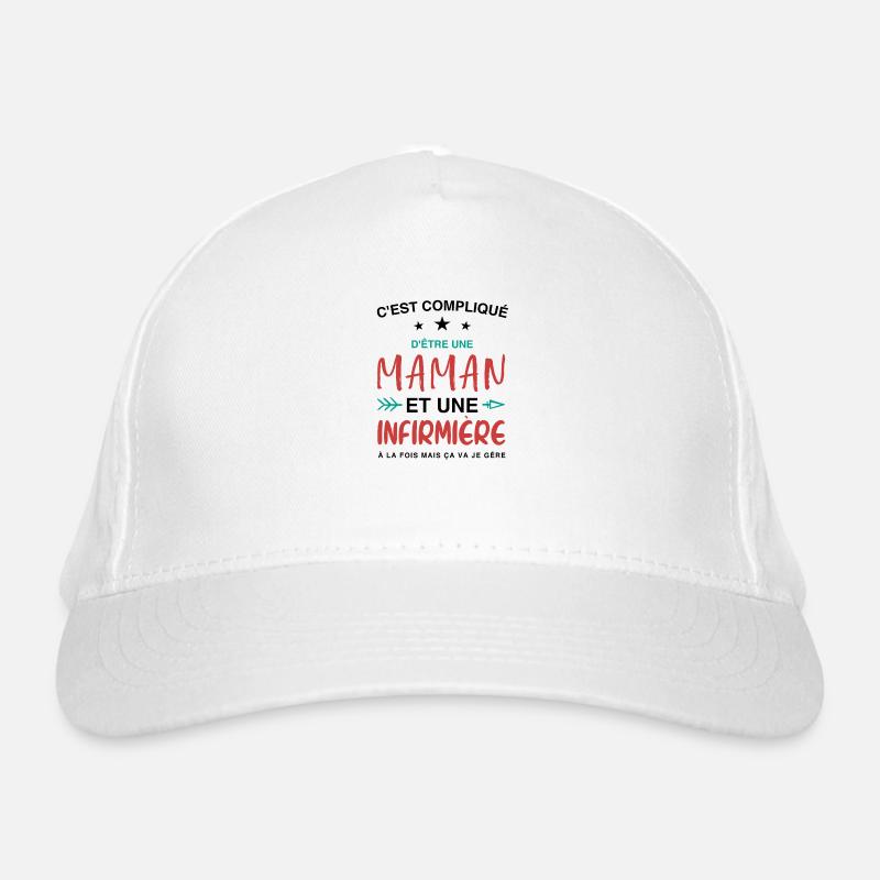 Maman et Infirmière Casquette classique bio
