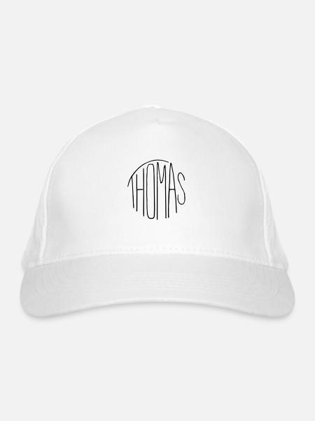 Thomas - Casquette classique bio - blanc - Devant