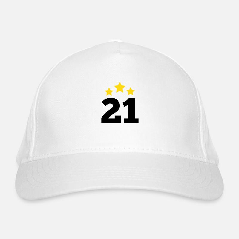 21 ans étoile - cadeau 21e anniversaire Casquette classique bio