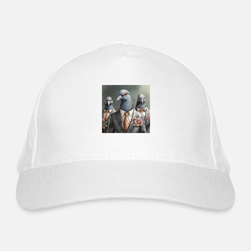 Doves in suits Organic Baseball Cap