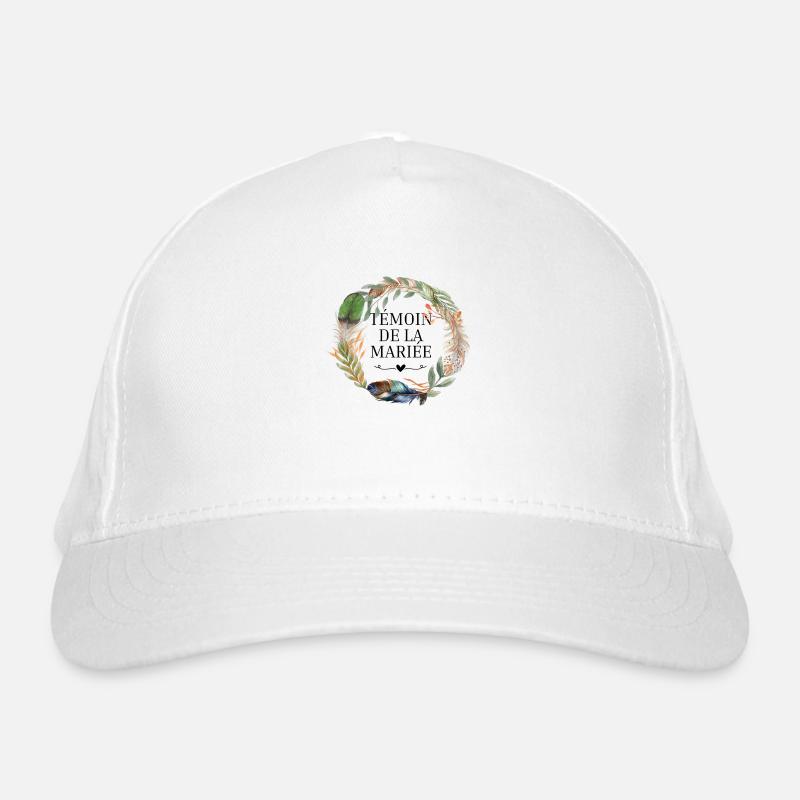 Brautzeuge Krone Boho Blumen Bio-Baseballkappe