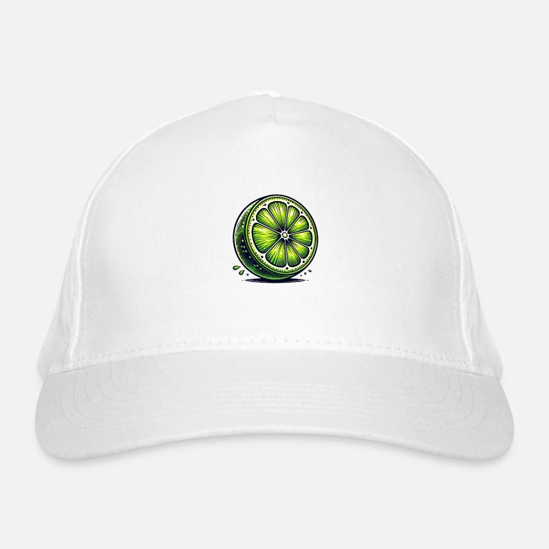 Artistic Lime – Fruity Illustration Organic Baseball Cap