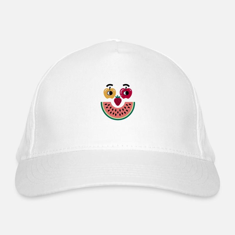 Frucht Gesicht Bio-Baseballkappe