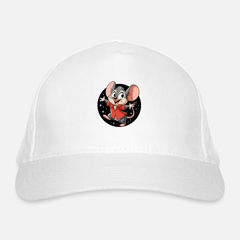 Mouse dances in the night Organic Baseball Cap