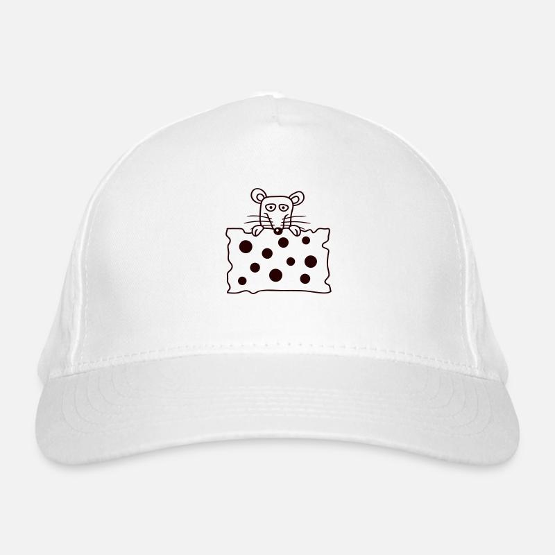 Souris Rat Derrière De Grands Trous Fromage Semble Drôle Casquette classique bio
