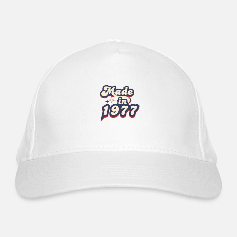 Made in 1977 retro Organic Baseball Cap