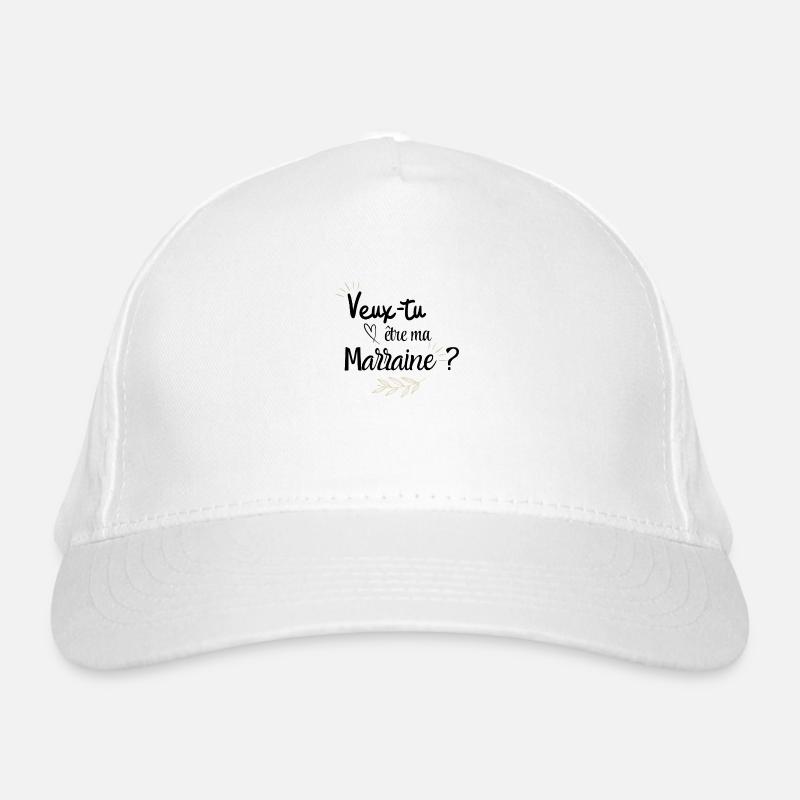 Veux tu être ma marraine Casquette classique bio
