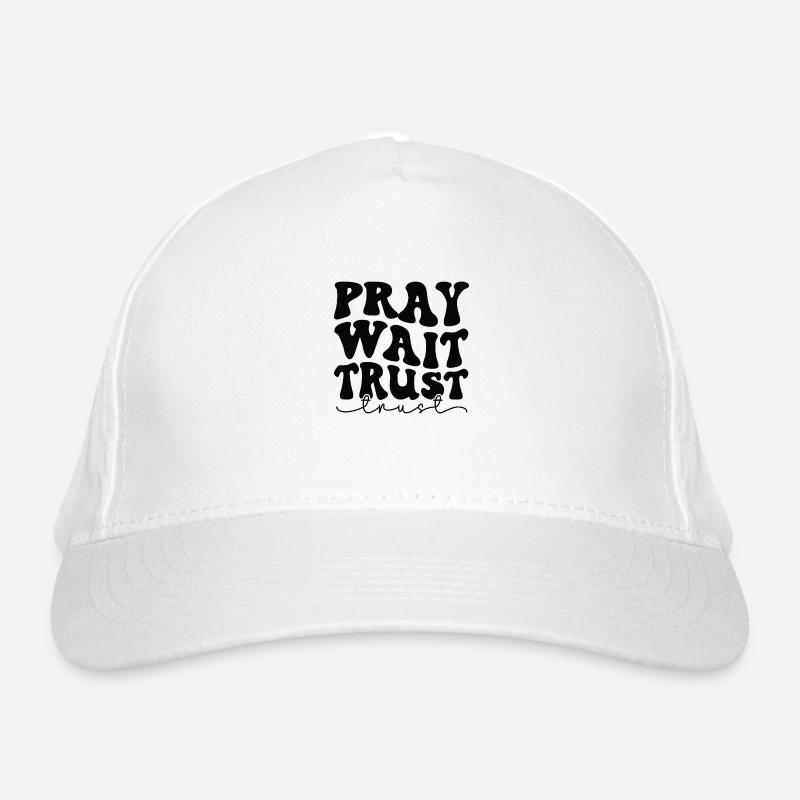 Praying, waiting, trusting Organic Baseball Cap