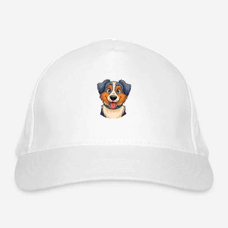 Australian Shepherd Portrait Bio-Baseballkappe