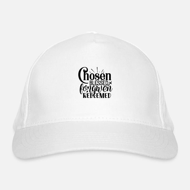 Chosen Forgiven Redeemed Organic Baseball Cap
