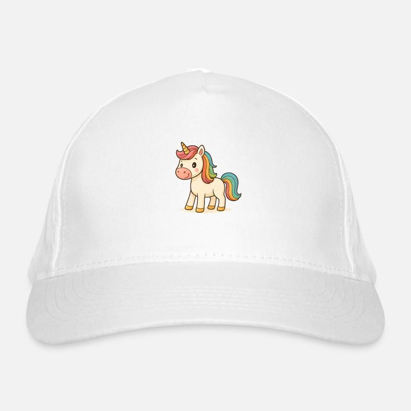 einhorn comic Bio-Baseballkappe