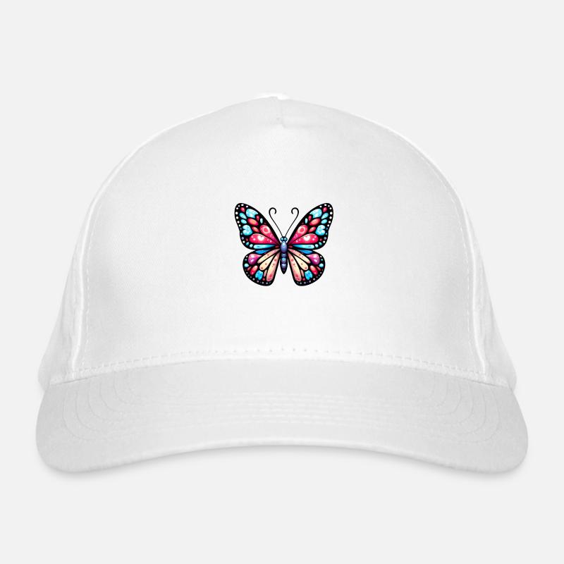 Papillon Multicolore, Symbole De Légèreté Casquette classique bio