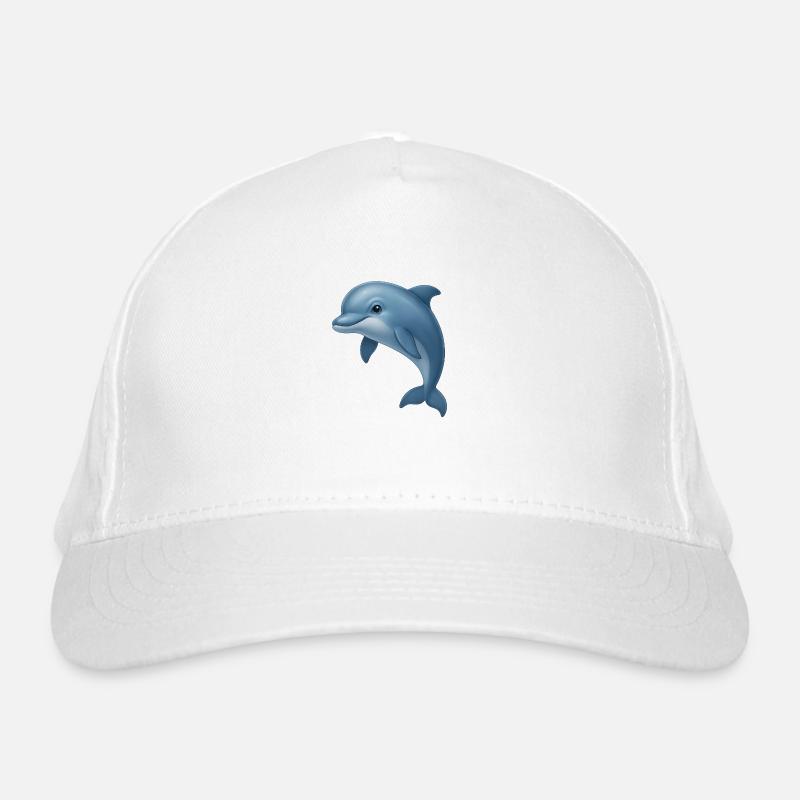 Dolphin love – free & playful Organic Baseball Cap