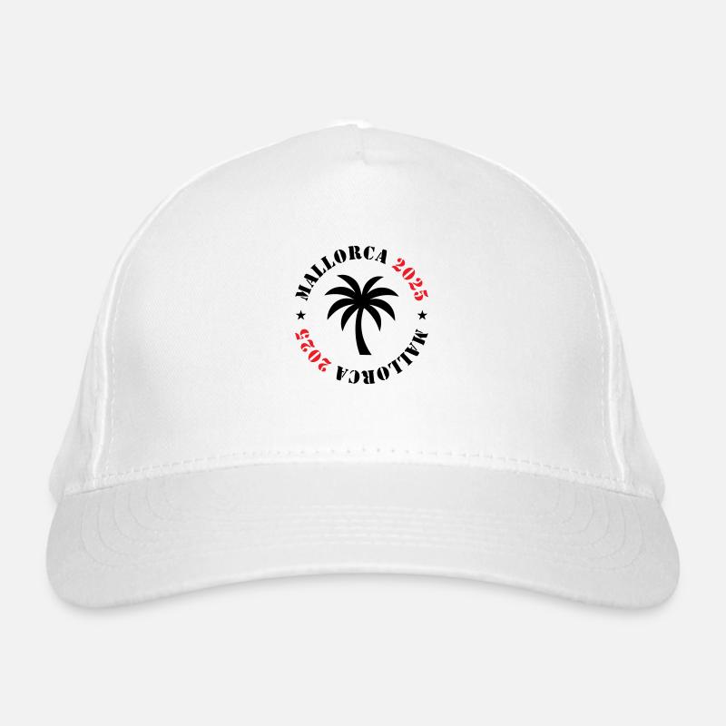Mallorca 2025 Palme Bio-Baseballkappe