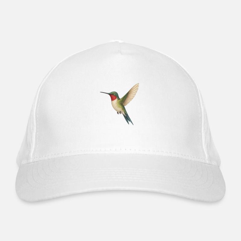 Ruby-throated hummingbird – nature meets elegance Organic Baseball Cap