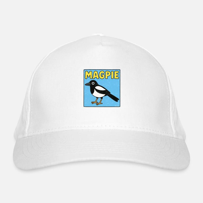 Dessin animé de pie - Look patiné Casquette classique bio