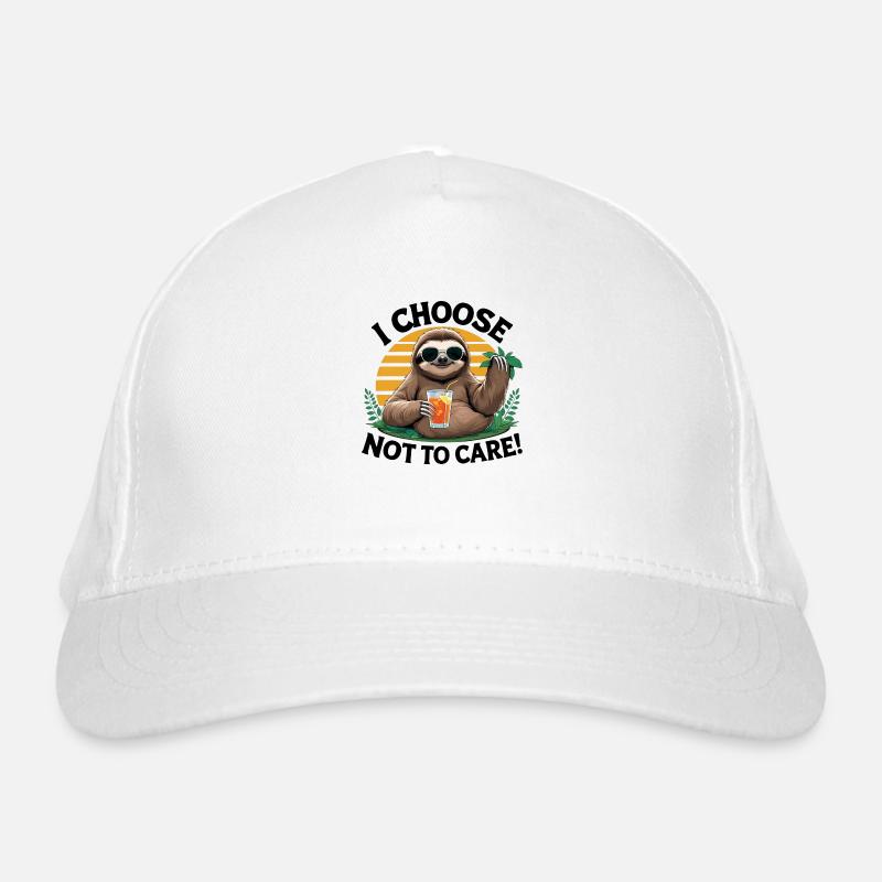 Lazy Sloth Vibes Bio-Baseballkappe