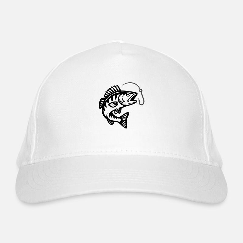 Hecht Fisch Angeln Bio-Baseballkappe