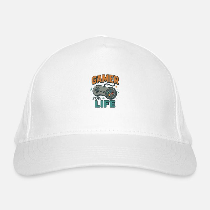 Gamer for Life – Retro Style Controller Casquette classique bio
