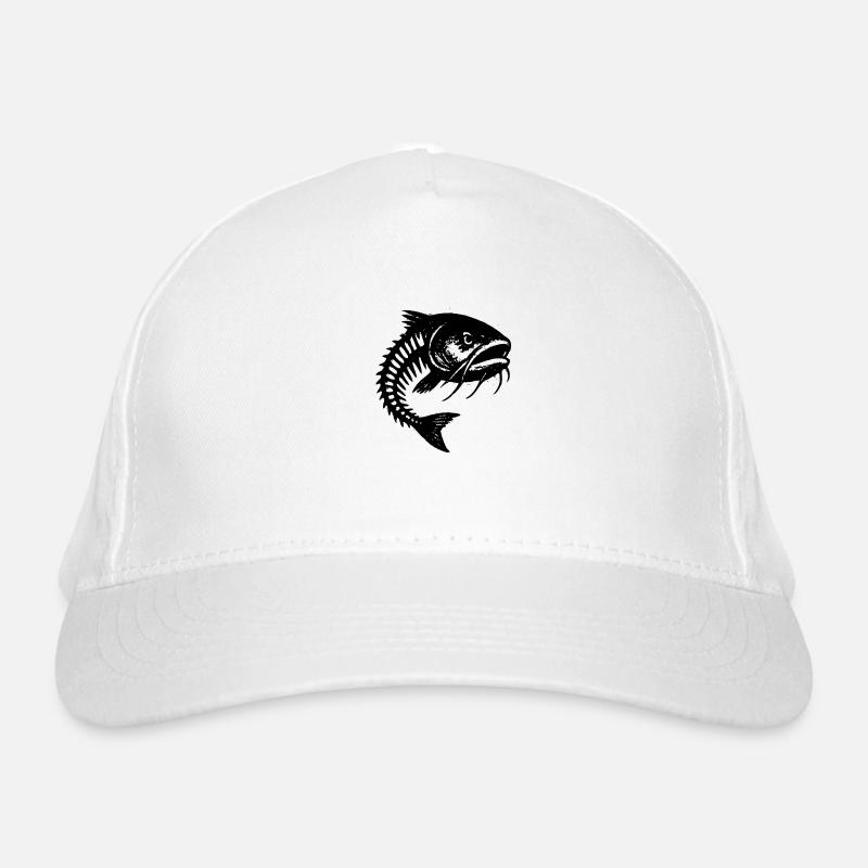 Fish bones with a bad mood Organic Baseball Cap