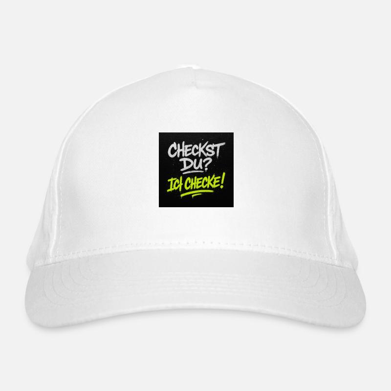 Checkst du? Ich checke! – Streetwear Graffiti Bio-Baseballkappe