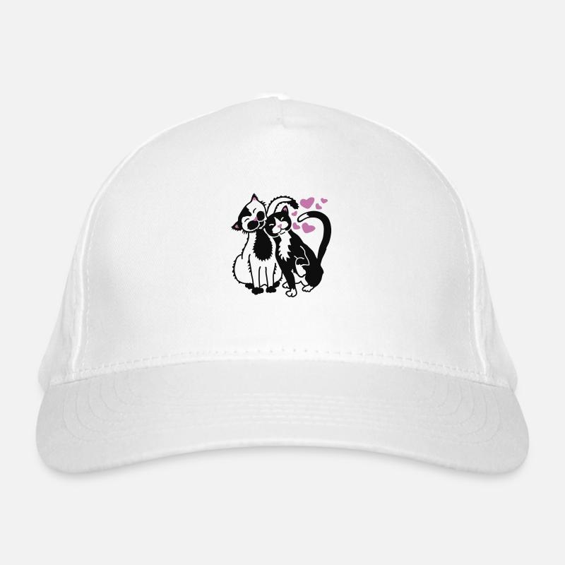 Love Cats Organic Baseball Cap