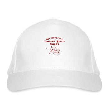 Tomato sauce Spots Tomatoes - Organic Baseball Cap - white - Front
