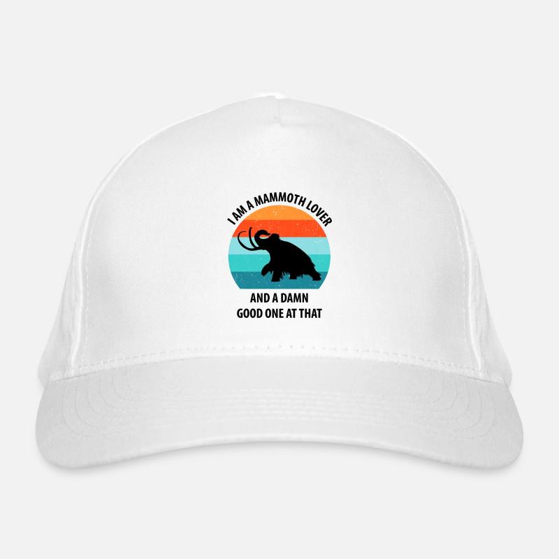 Lustiges Mammut Steinzeit Eiszeit Design Urzeit Bio-Baseballkappe