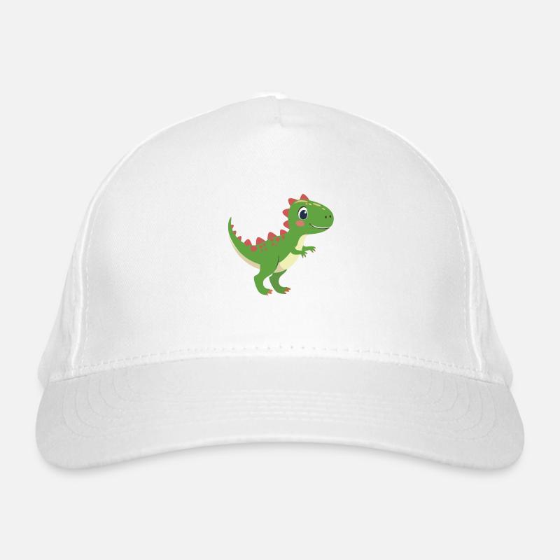 Düwex – Der coole T-Rex mit roten Zacken Bio-Baseballkappe