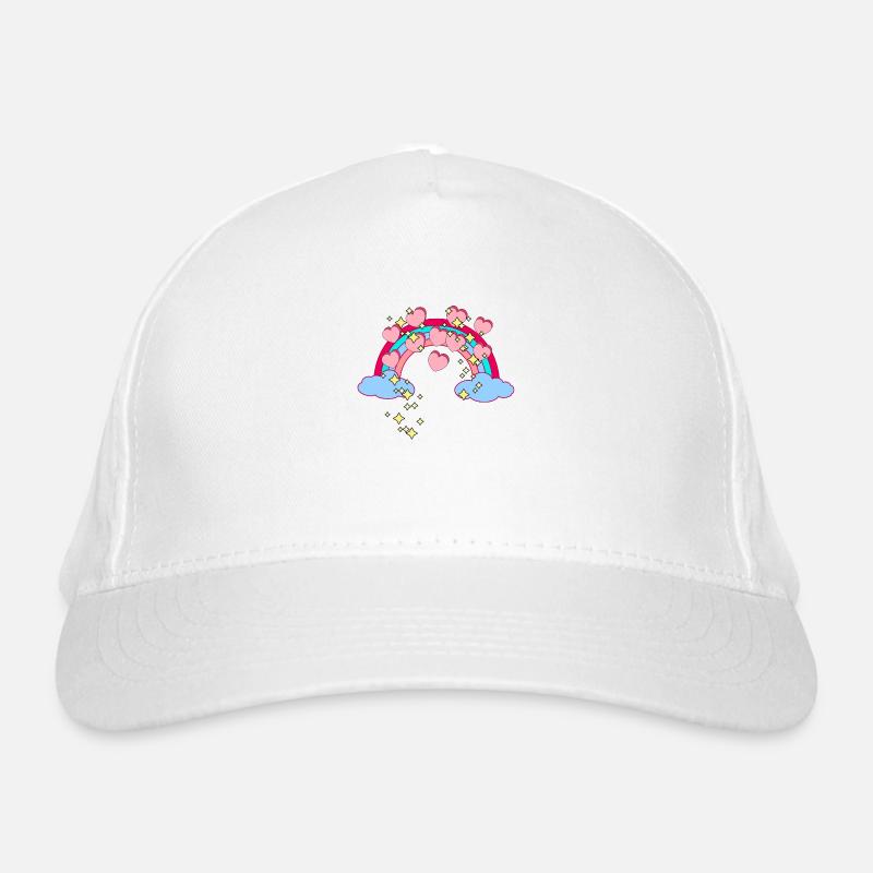 Magic Rainbow Stars Hearts Congratulations Organic Baseball Cap