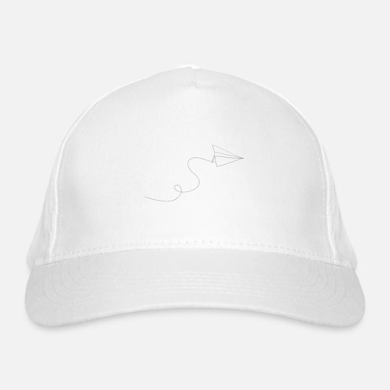 Avion en papier. Casquette classique bio
