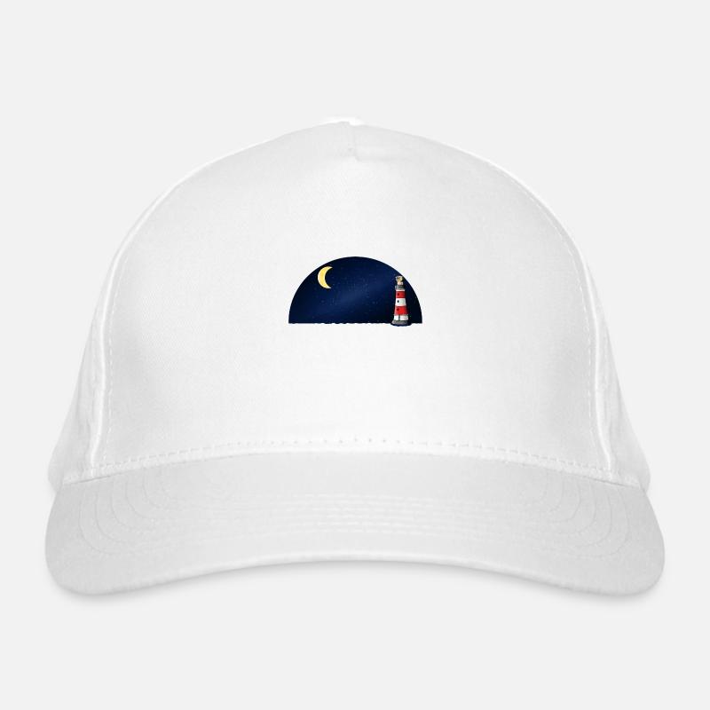 Phare nautique maritime Starry Sky Fantasy Casquette classique bio
