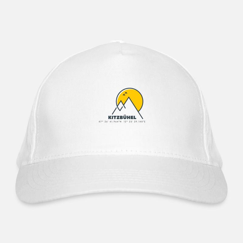 Minimalistisches Kitzbühel-Logo Bio-Baseballkappe