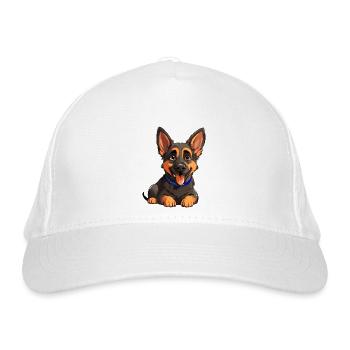 german shepard - german shepherd dog - Organic Baseball Cap - white - Front