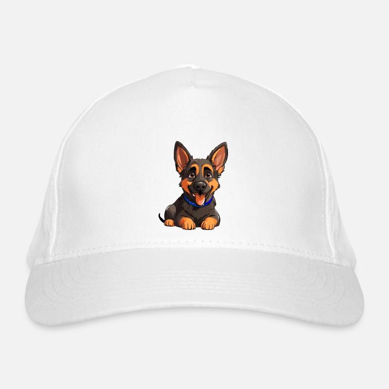 german shepard - deutscher Schäferhund Bio-Baseballkappe