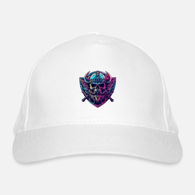 Viking Skull Organic Baseball Cap