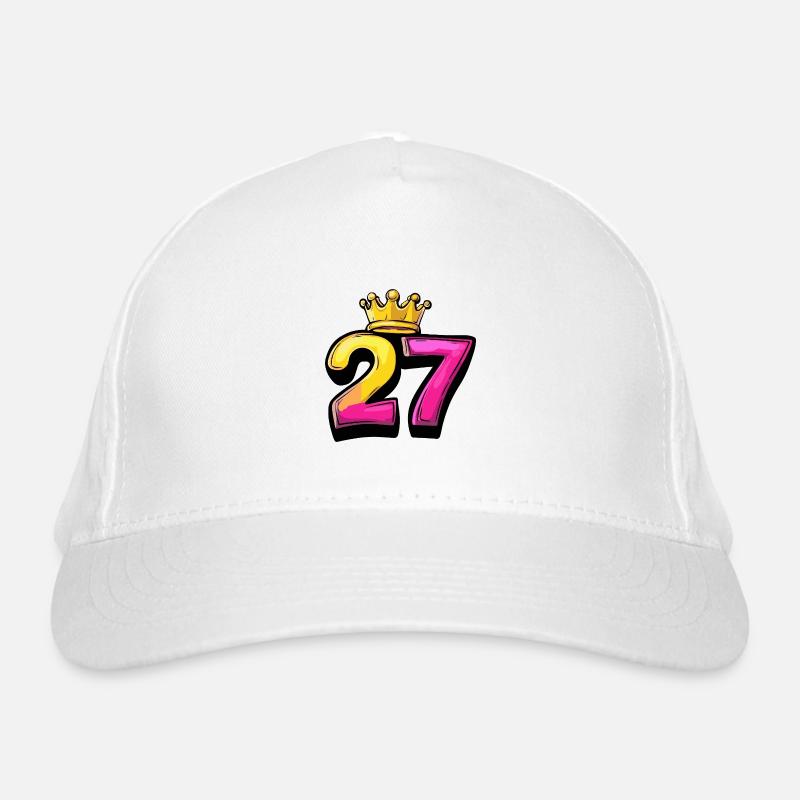 27 Zahl Krone Bio-Baseballkappe