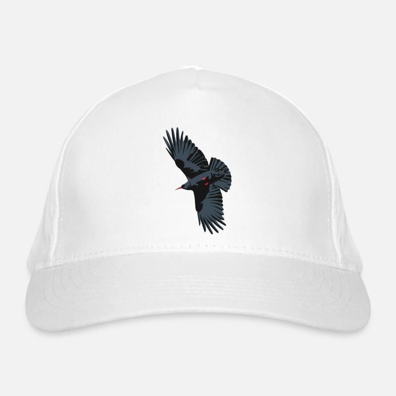 Red Billed Chough 1 Organic Baseball Cap