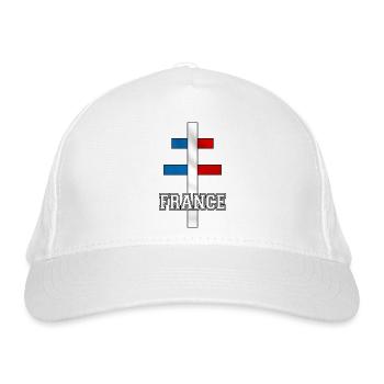 Croix de Lorraine 01 - Casquette classique bio - blanc - Devant