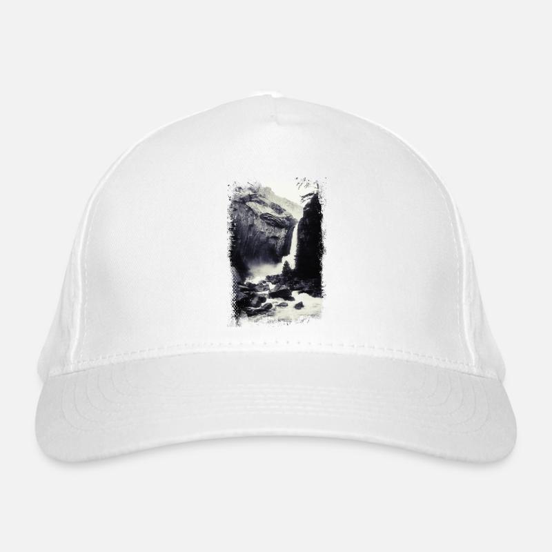 Waterfall in the wild Organic Baseball Cap