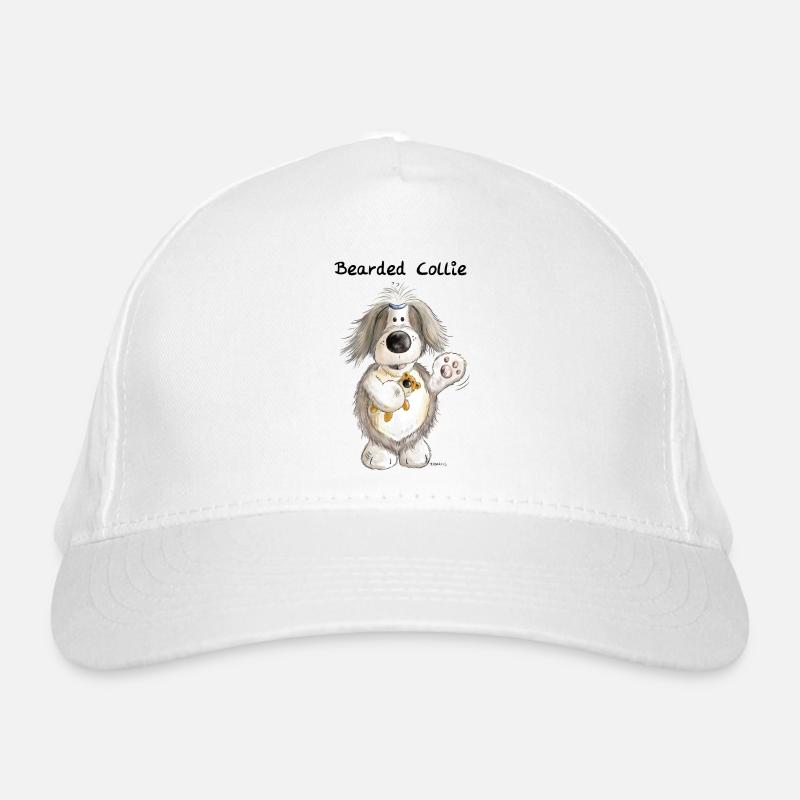 Bearded Collie With Teddy Organic Baseball Cap