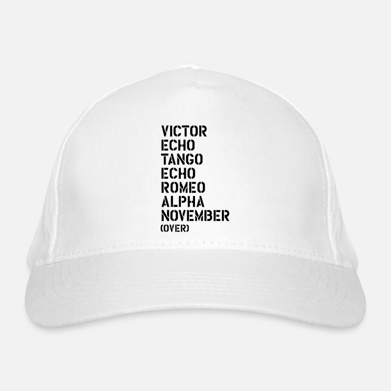 Victor Echo Tango Echo Romeo... over - VETERAN Bio-Baseballkappe