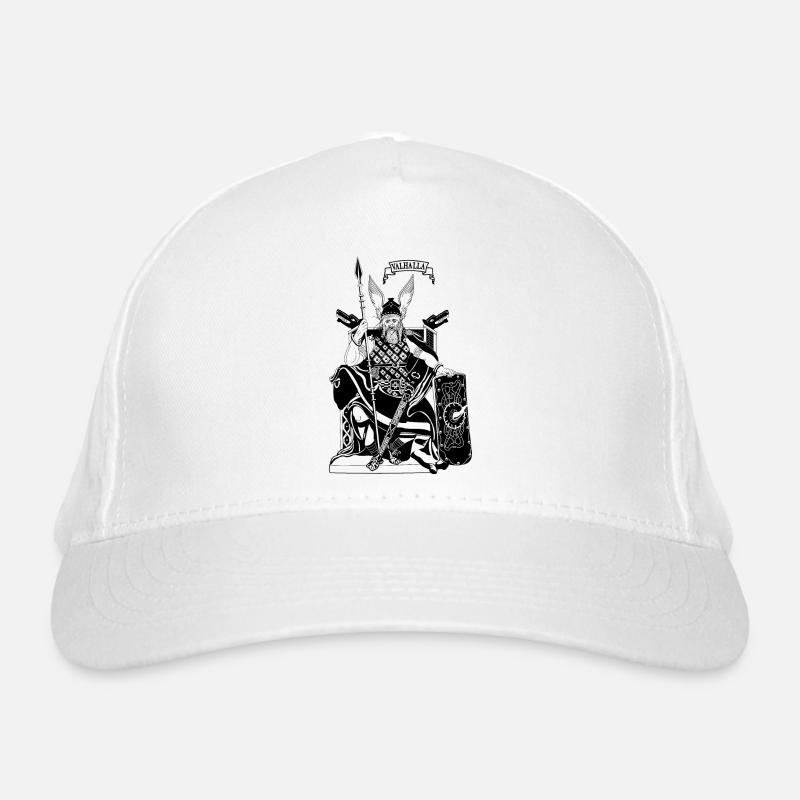 Odin sur le trône noir Casquette classique bio