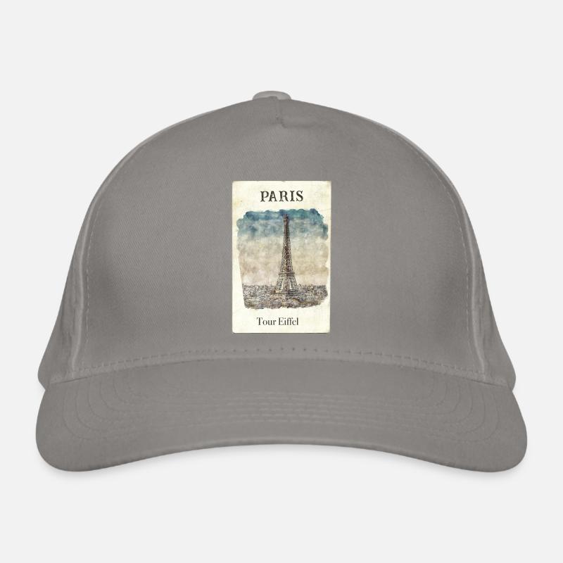 Paris Tour Eiffel Vintage Casquette classique bio